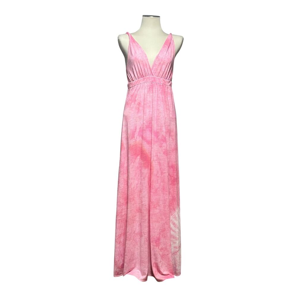 Gypsy 05 Made in USA Sleeveless Maxi Dress Pink Small
